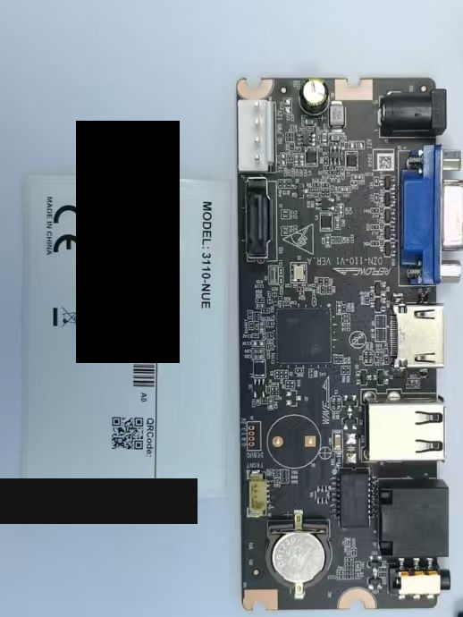 3110-NUE 10CH NVR mainboard (MAC/SN redacted)